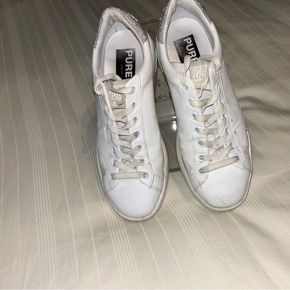 Golden Goose White Pure Star Sneakers - Picture 7 of 11
